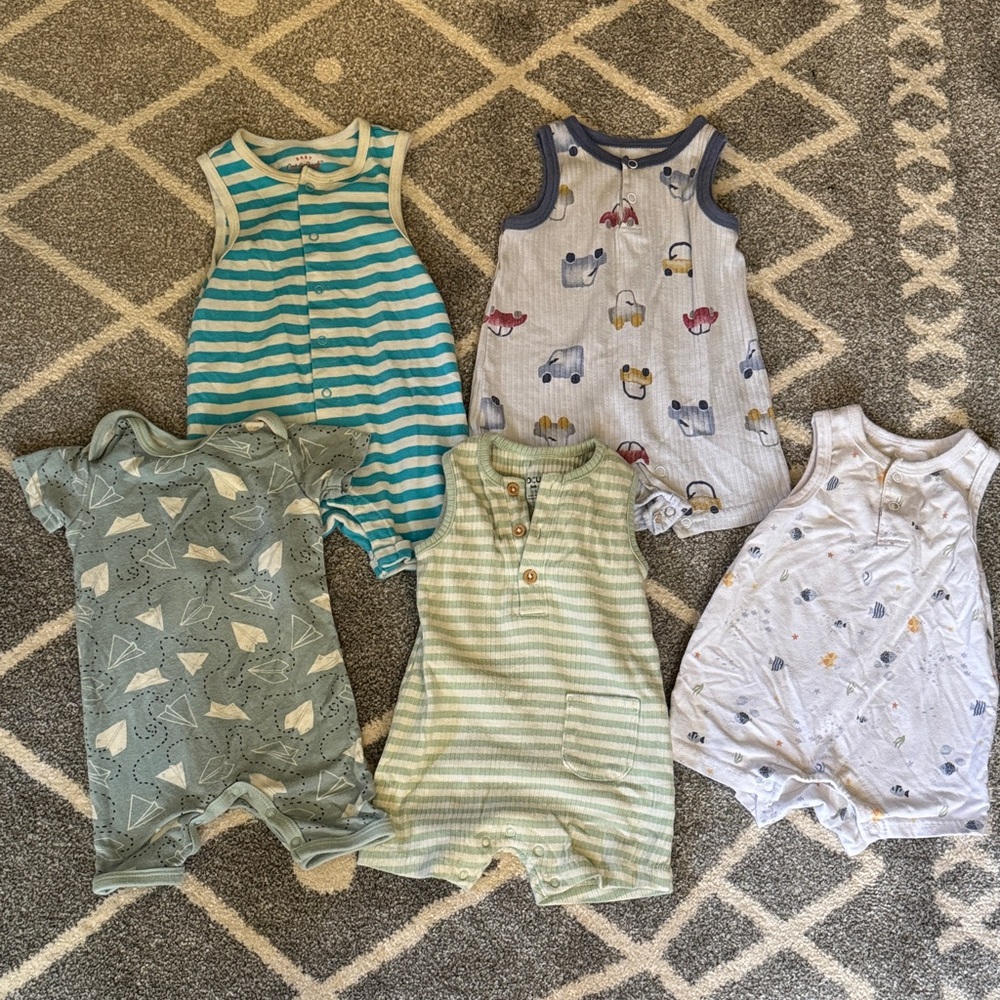 Baby Boy Bodysuit Bundle - Size 3-6 Months